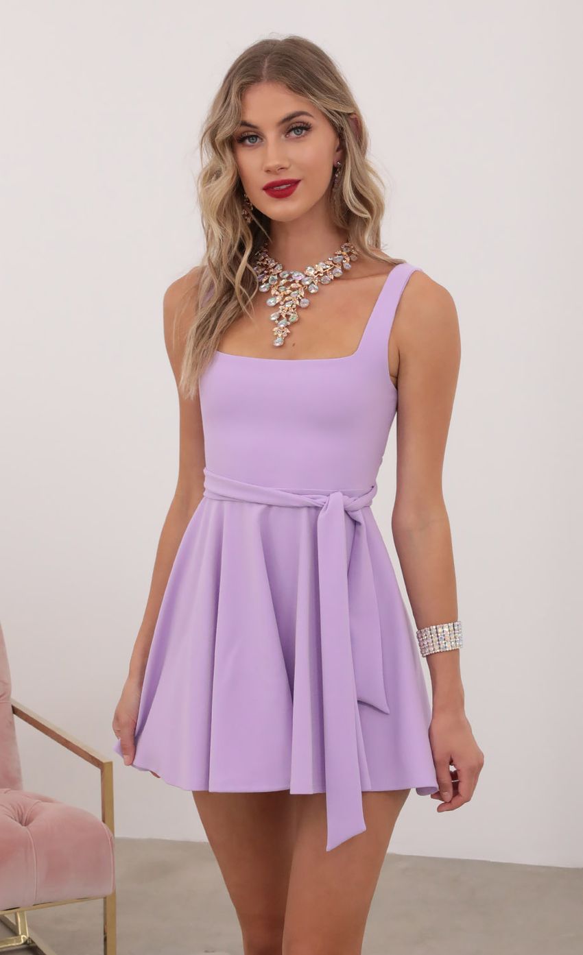 Picture A-line Dress in Lavender. Source: https://media-img.lucyinthesky.com/data/May20_2/850xAUTO/781A0533.JPG