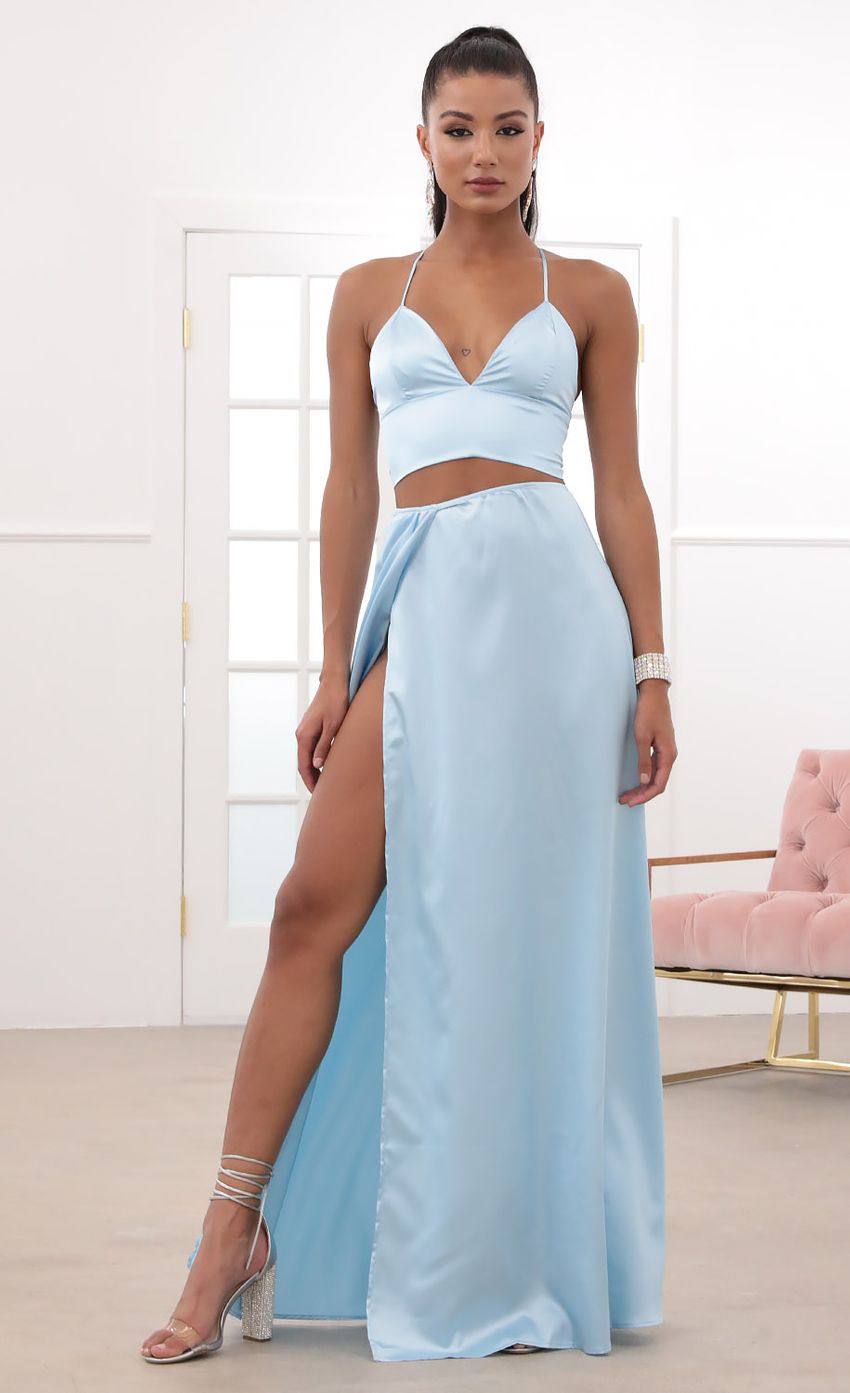 Picture Satin Maxi Set in Baby Blue. Source: https://media-img.lucyinthesky.com/data/May20_2/850xAUTO/781A12571.JPG