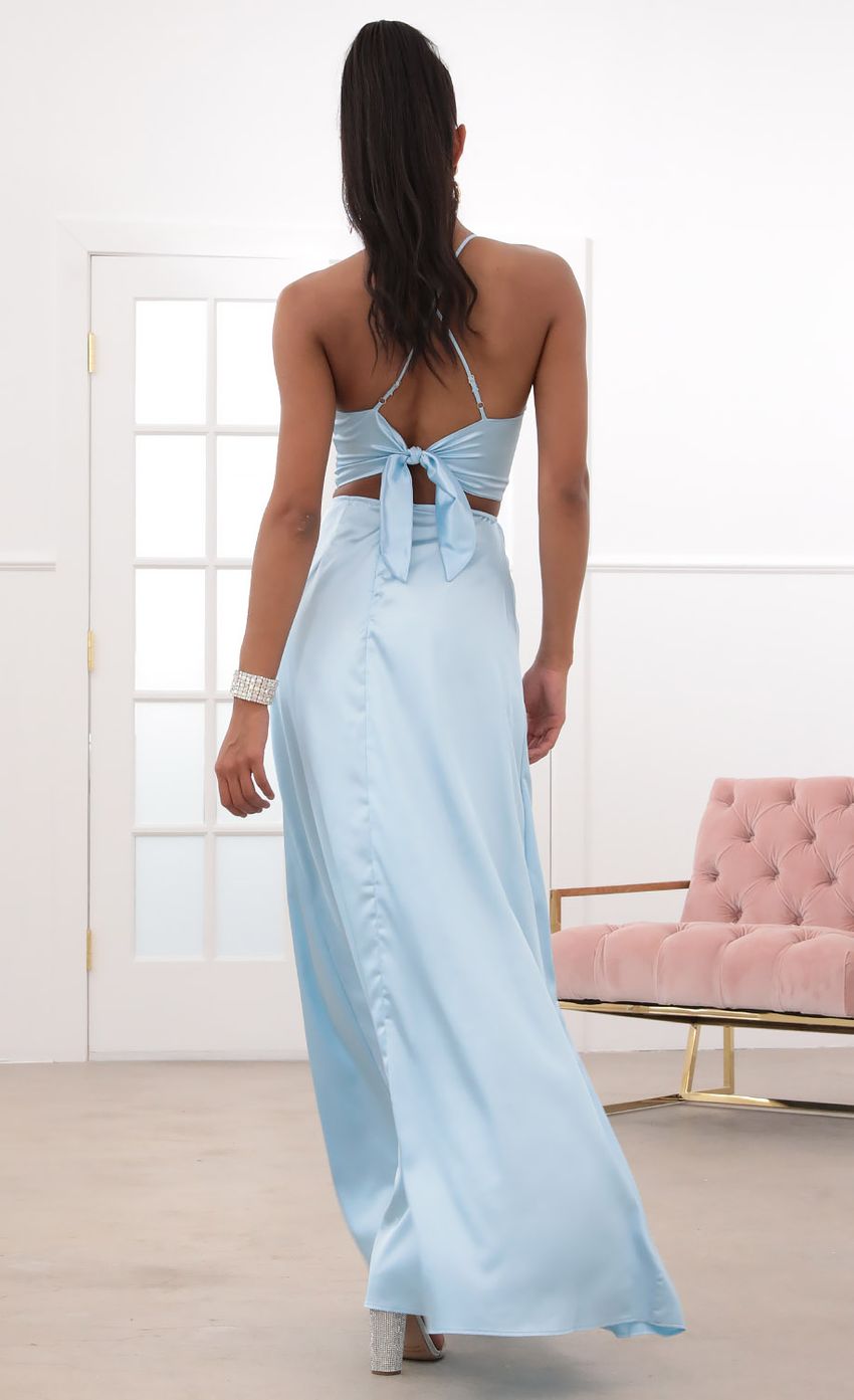 Picture Satin Maxi Set in Baby Blue. Source: https://media-img.lucyinthesky.com/data/May20_2/850xAUTO/781A1395.JPG