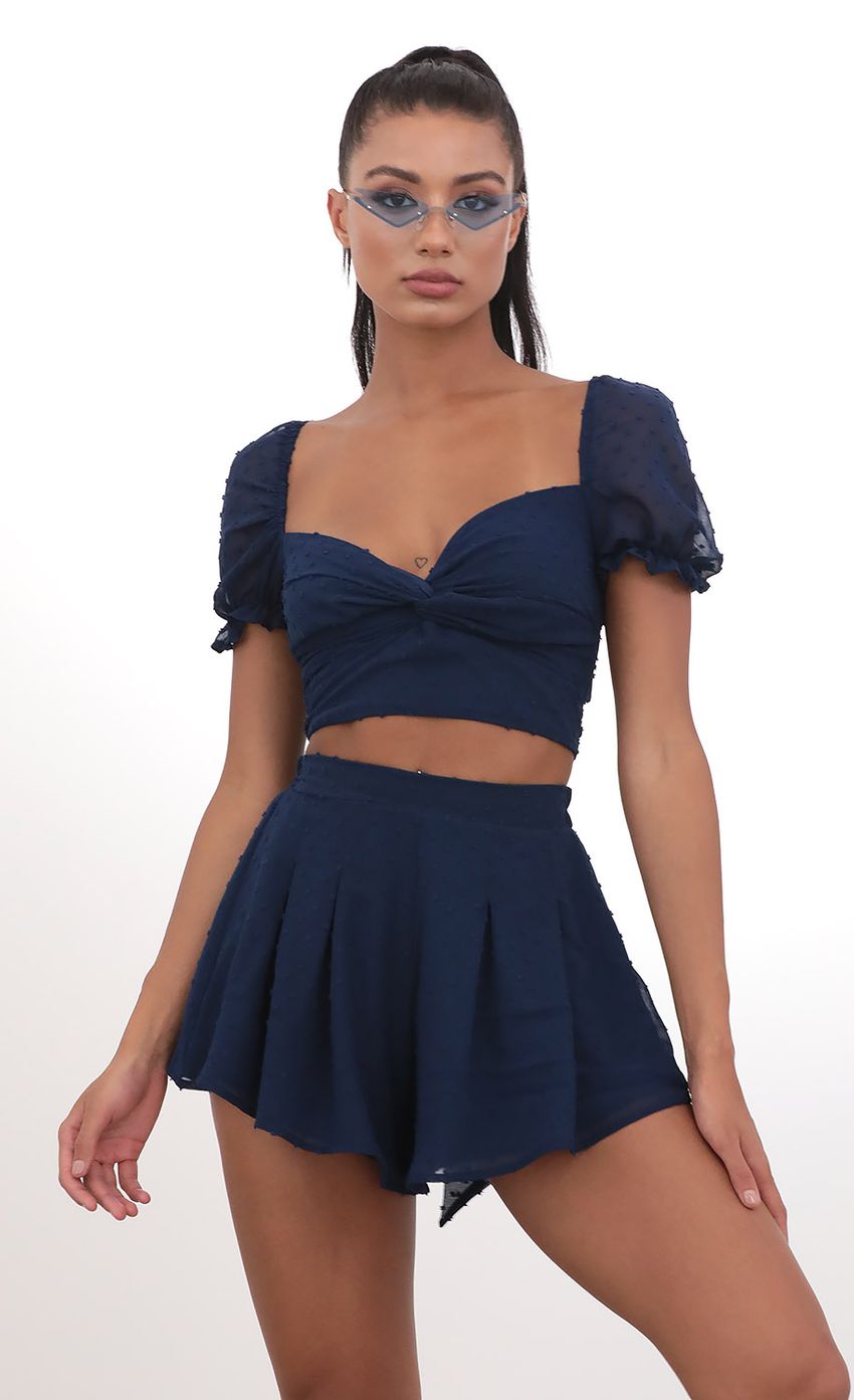 Picture Puff Sleeve Chiffon Set in Navy Dots. Source: https://media-img.lucyinthesky.com/data/May20_2/850xAUTO/781A38741.JPG