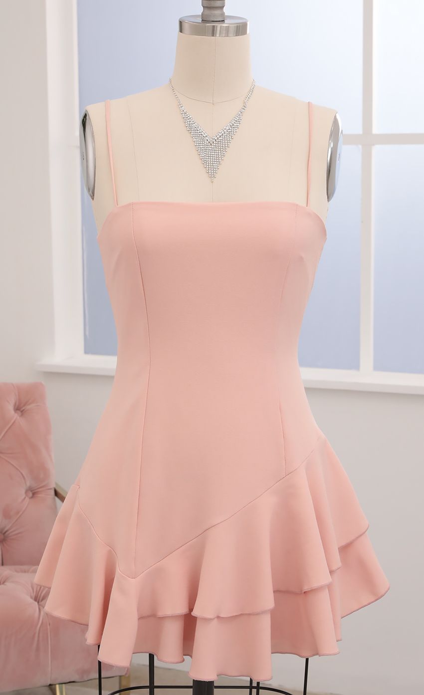 Picture Asymmetric Ruffle Dress in Blush. Source: https://media-img.lucyinthesky.com/data/May20_2/850xAUTO/781A5075.JPG