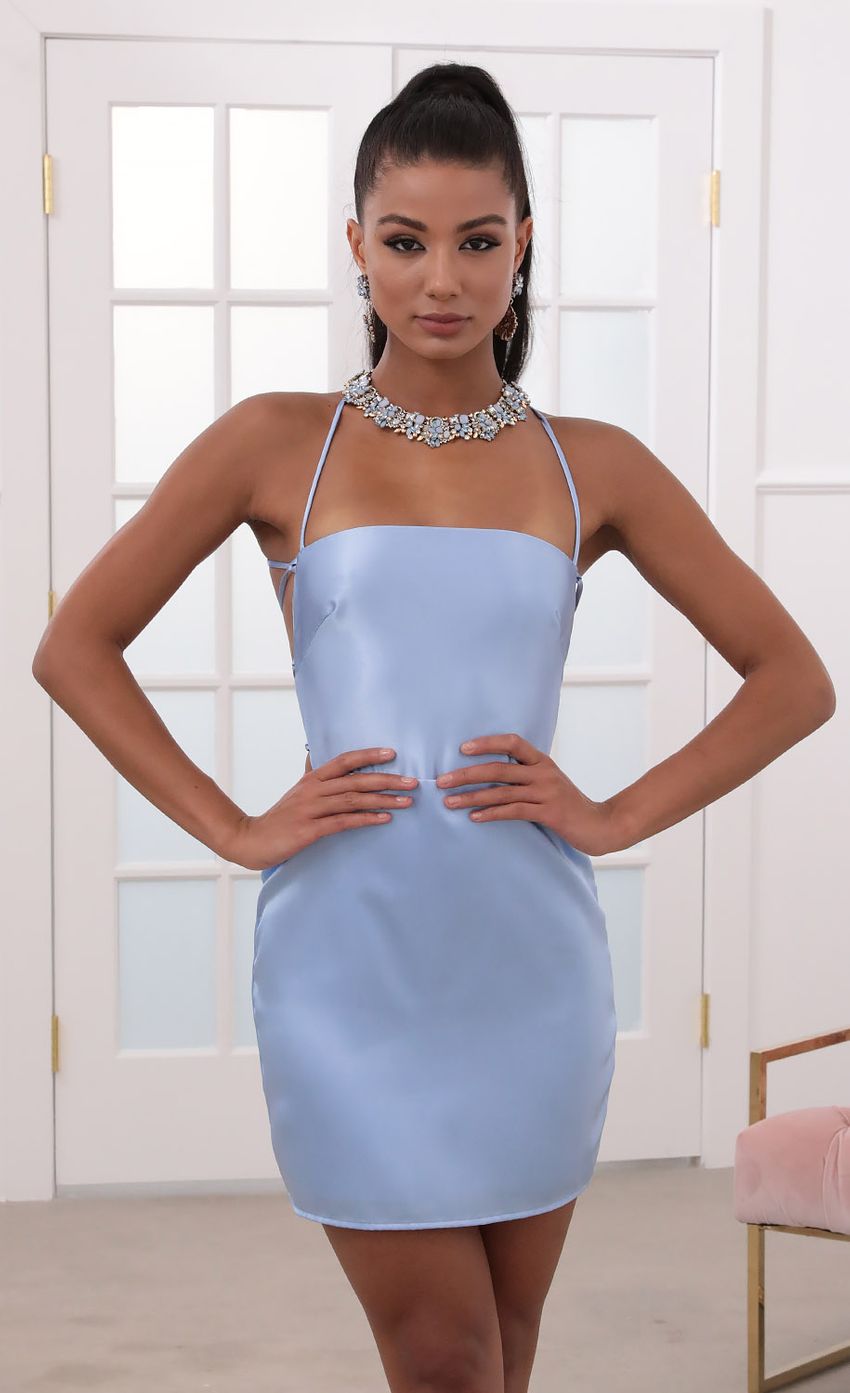 Picture Satin Lace-up Dress in Blue. Source: https://media-img.lucyinthesky.com/data/May20_2/850xAUTO/781A79231.JPG