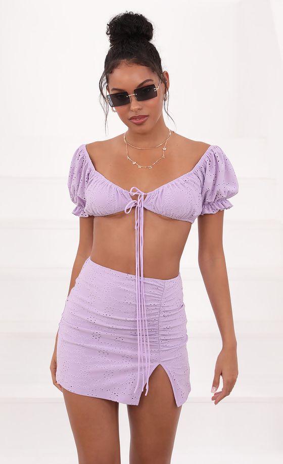 Eyelet Set in Lavender