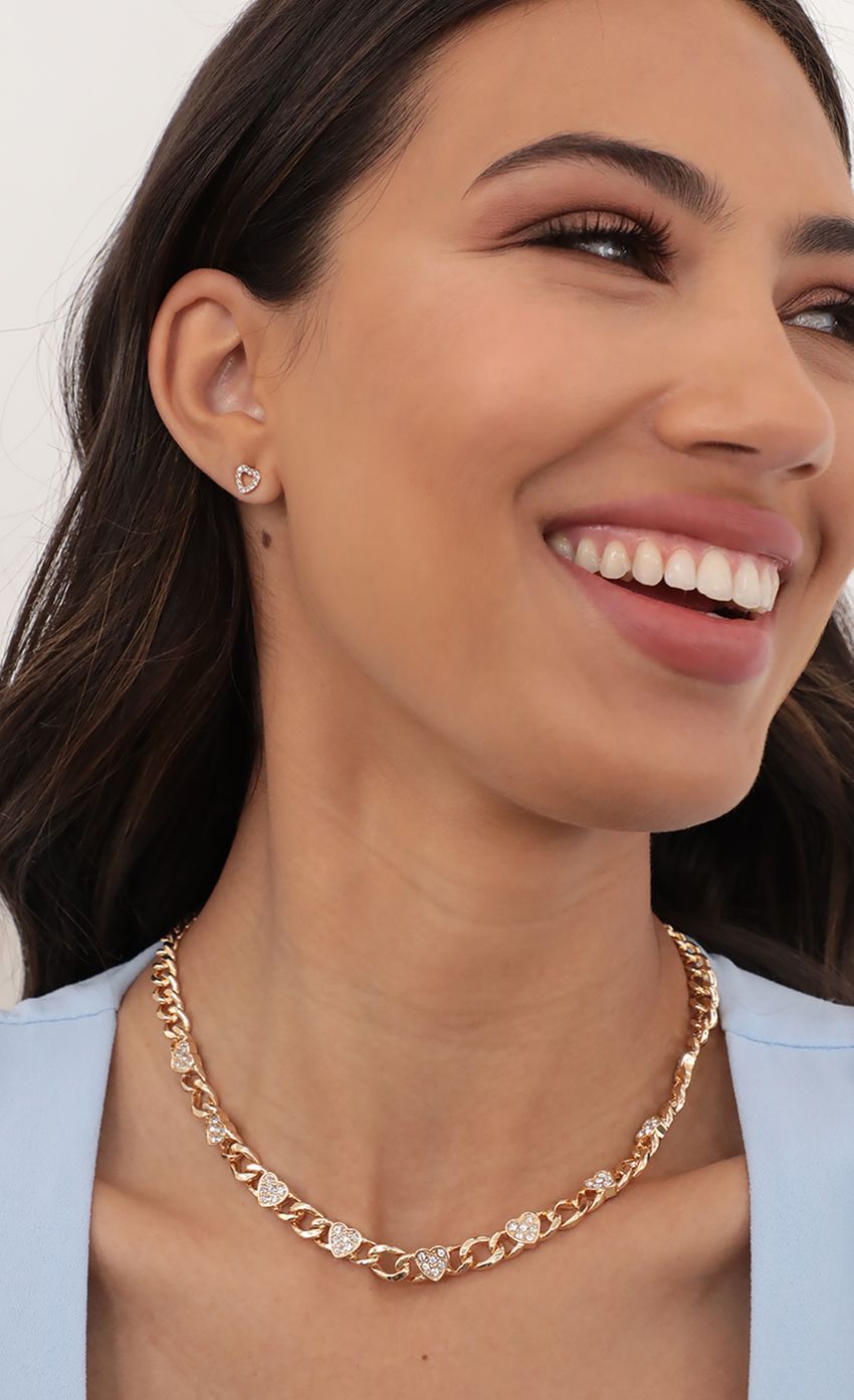 Picture Cuban Link Pave Hearts Necklace and Earring Set. Source: https://media-img.lucyinthesky.com/data/May21_1/850xAUTO/AT2A4089.JPG