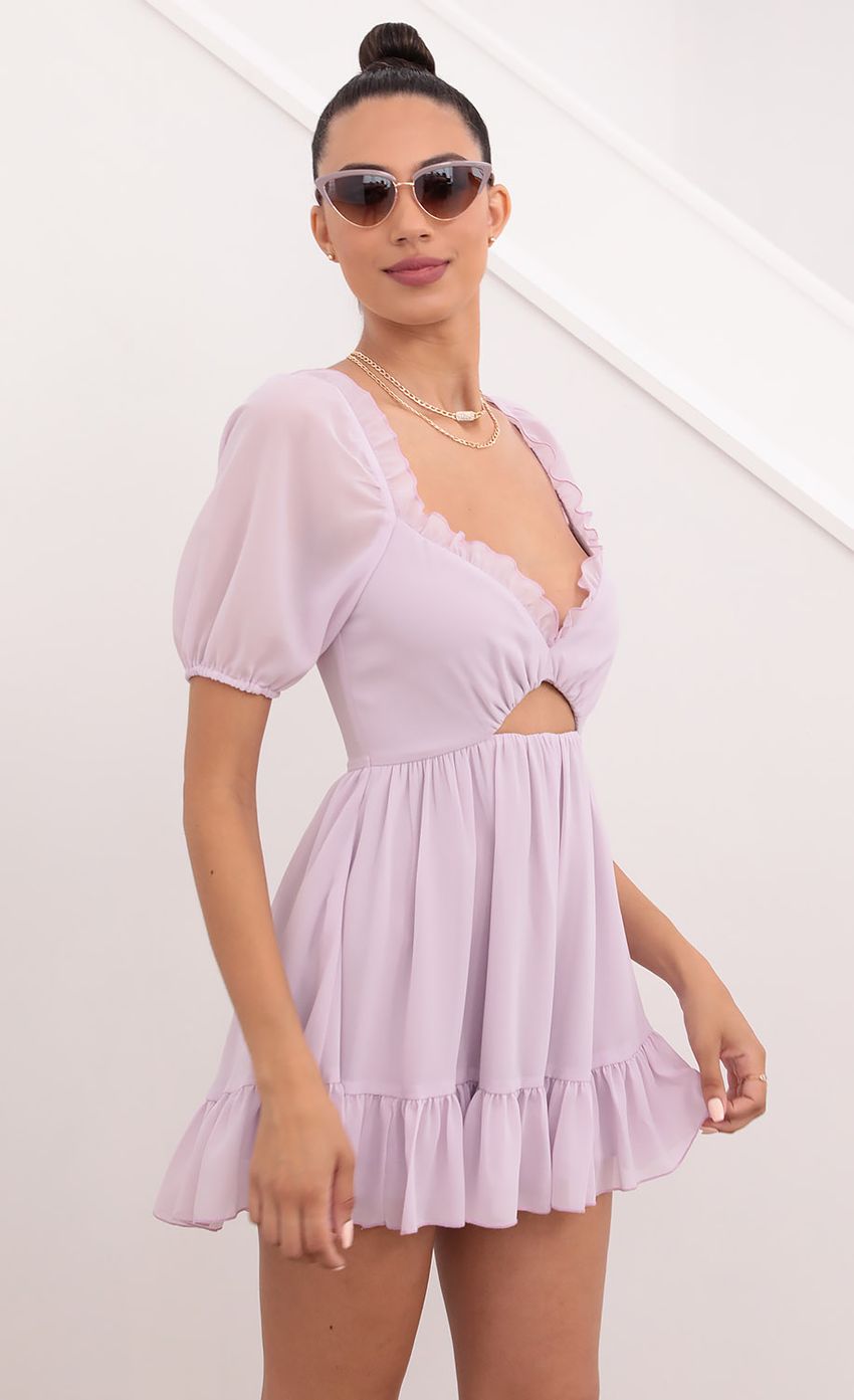 Picture Keyhole Cutout Dress in Lavender. Source: https://media-img.lucyinthesky.com/data/May21_2/850xAUTO/1V9A1647.JPG