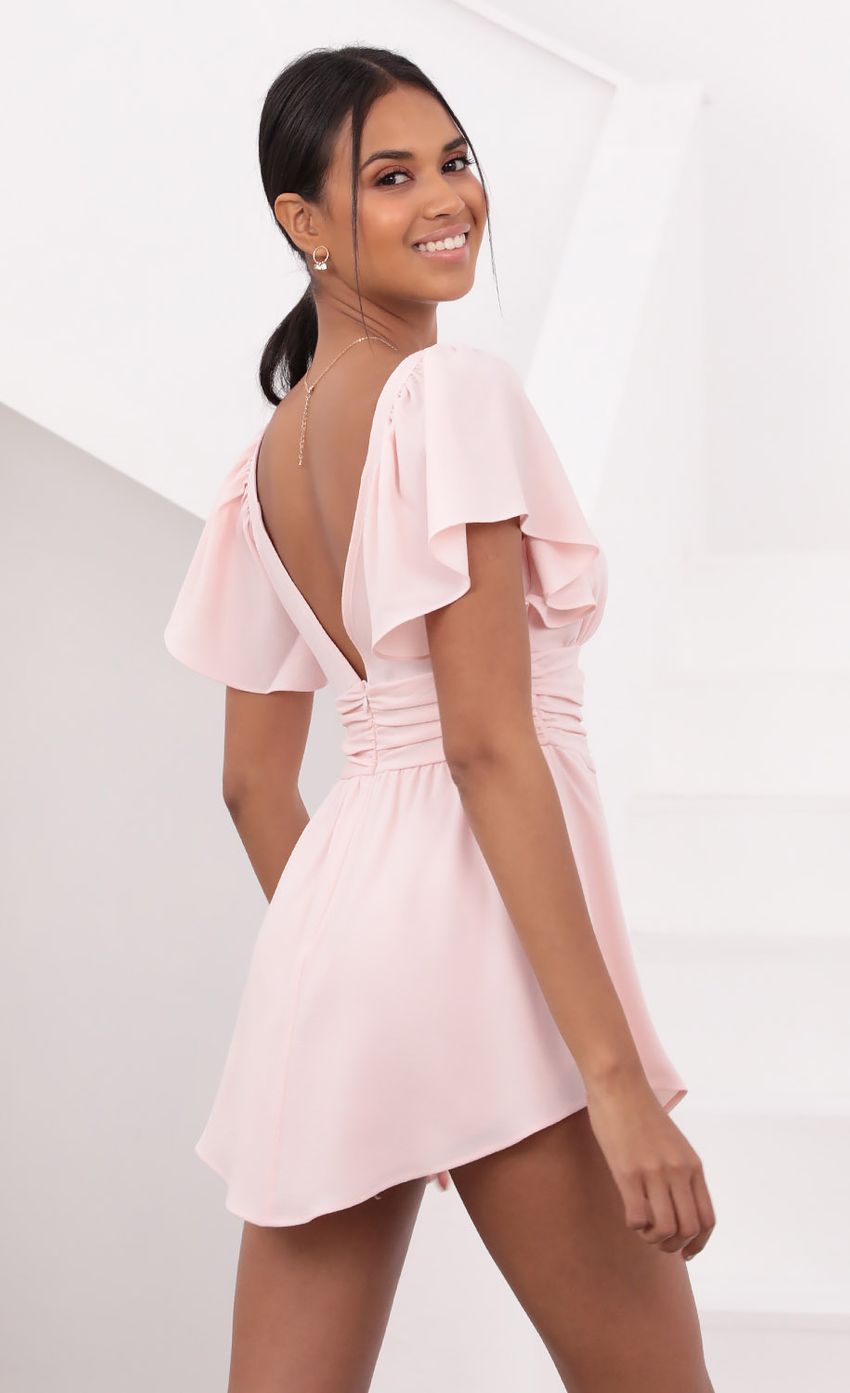 Picture Flutter Sleeved Dress in Baby Pink. Source: https://media-img.lucyinthesky.com/data/May21_2/850xAUTO/1V9A35991.JPG