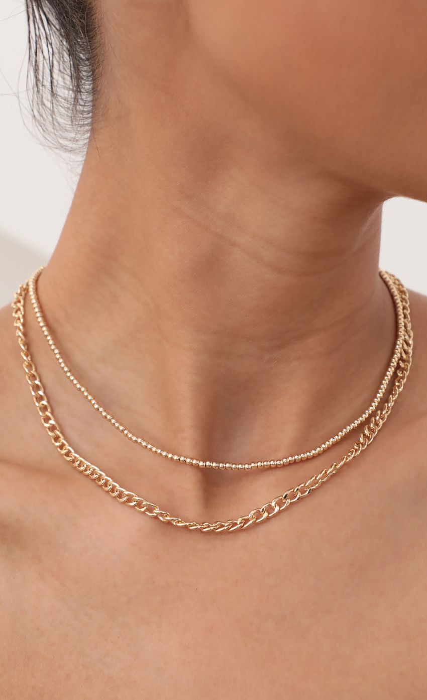 Picture Beads and Chain Gold Necklace Set. Source: https://media-img.lucyinthesky.com/data/May21_2/850xAUTO/AT2A0289.JPG