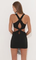 Picture Bodycon Cutout Dress in Black. Source: https://media-img.lucyinthesky.com/data/May22_1/150xAUTO/1V9A2381.JPG
