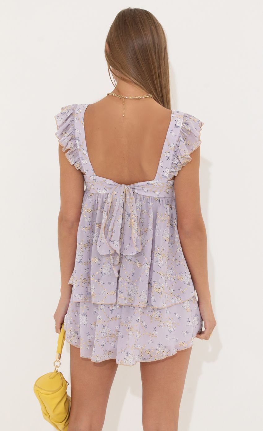 Picture Baby Doll Dress in Floral Purple. Source: https://media-img.lucyinthesky.com/data/May22_1/850xAUTO/1V9A0924.JPG