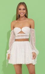 Picture Floral Tulle Two Piece Set in White. Source: https://media-img.lucyinthesky.com/data/May22_2/150xAUTO/1V9A2252.JPG