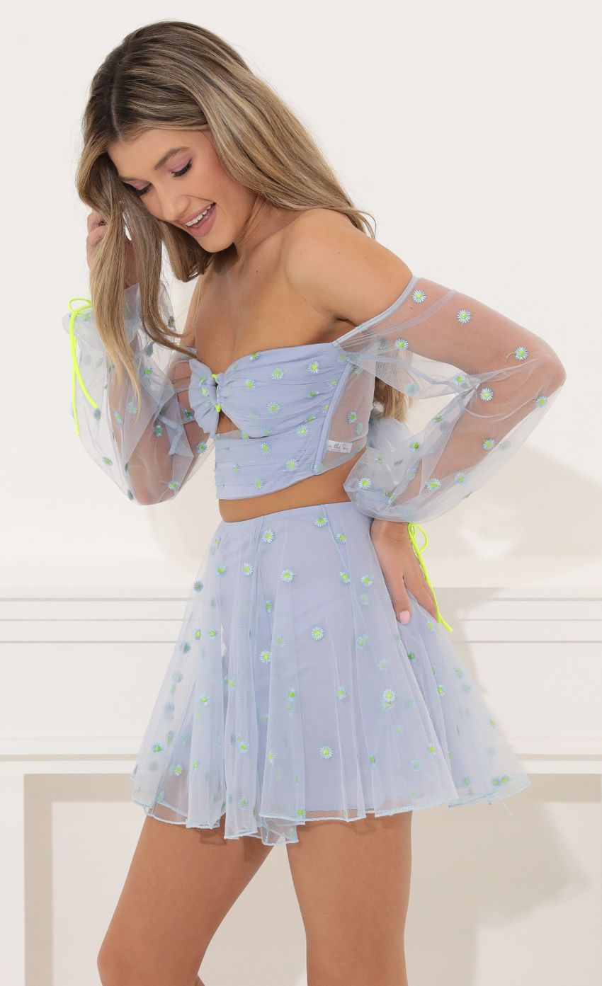 Picture Eve Floral Tulle Two Piece Set in Blue. Source: https://media-img.lucyinthesky.com/data/May22_2/850xAUTO/1V9A6592.JPG