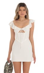 Picture Crepe Corset Dress in White. Source: https://media-img.lucyinthesky.com/data/May23/150xAUTO/01b39e1c-0e8c-42a8-bb38-32601cf17815.jpg