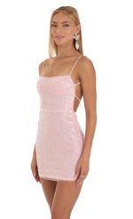 Picture Sequin Dress in Pink. Source: https://media-img.lucyinthesky.com/data/May23/150xAUTO/4950d2ab-3b05-4af0-b6ac-5e9aedd9bc74.jpg