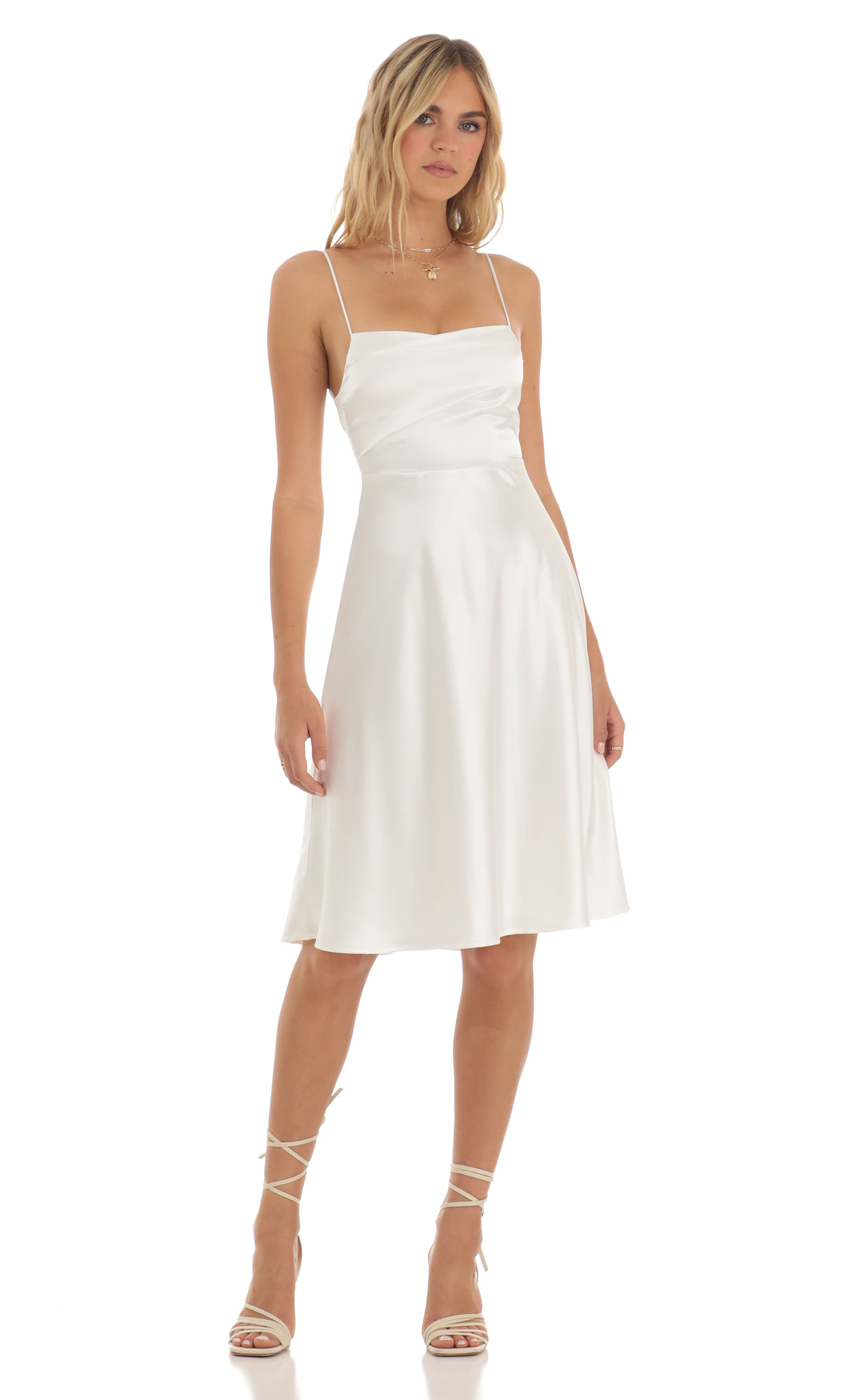 Midi Dress in White