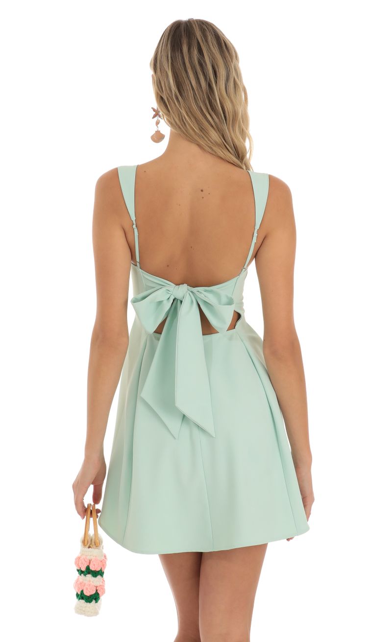 Mint Fit and Flare Dress