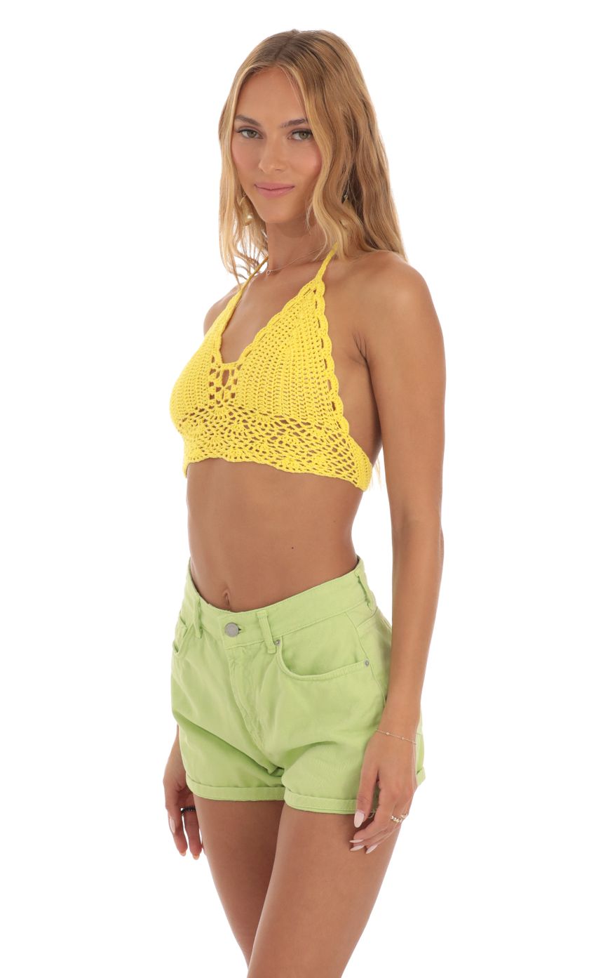 Picture Crochet Top in Yellow. Source: https://media-img.lucyinthesky.com/data/May23/850xAUTO/02ea392b-9b5c-4558-ad3d-3ad1edc29e43.jpg
