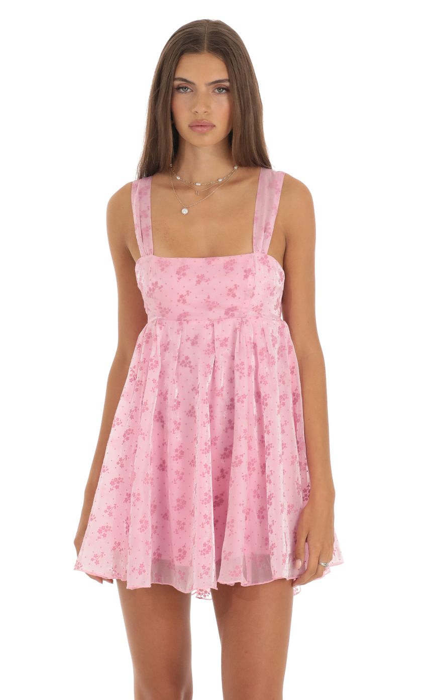 Picture Floral Baby Doll Dress in Pink. Source: https://media-img.lucyinthesky.com/data/May23/850xAUTO/1d2c454f-8cbf-42d8-b6df-e93c9c627b22.jpg