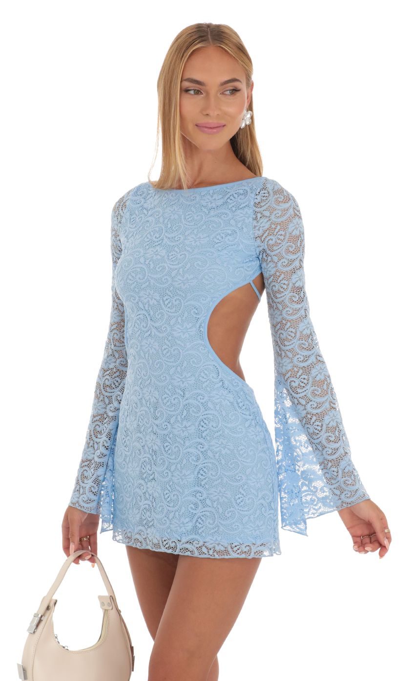 Picture Lace Long Sleeve Dress in Sky Blue. Source: https://media-img.lucyinthesky.com/data/May23/850xAUTO/2d33f0a9-0ee2-45e3-8312-c4d4422d6cdc.jpg