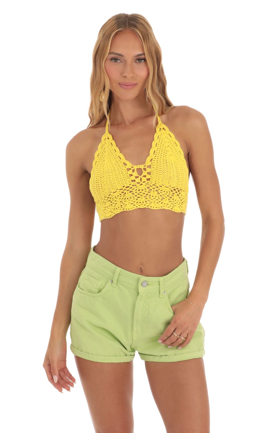 Picture Crochet Top in Yellow. Source: https://media-img.lucyinthesky.com/data/May23/850xAUTO/a1748a22-ae7e-430f-a3d8-c2d012679dec.jpg