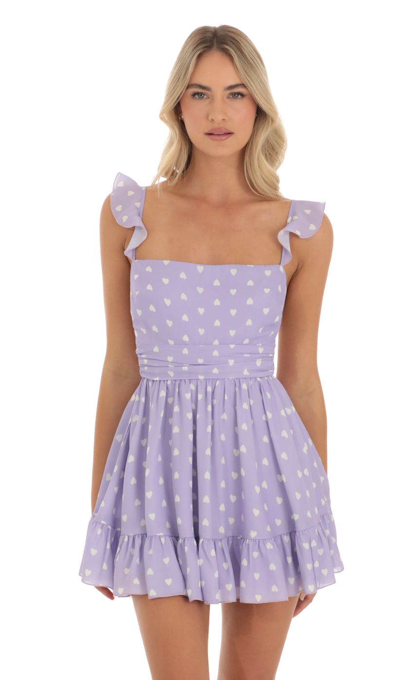 Picture Heart Fit and Flare Dress in Purple. Source: https://media-img.lucyinthesky.com/data/May23/850xAUTO/c22ba4a4-520f-448d-bab0-3f84f0bca08b.jpg
