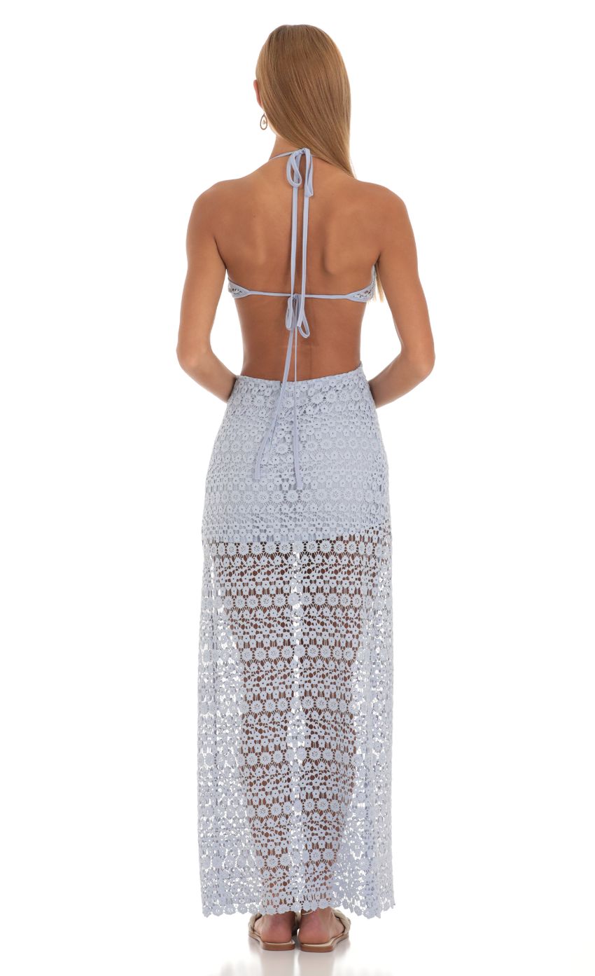 Picture Cut Out Crochet Maxi Dress in Blue. Source: https://media-img.lucyinthesky.com/data/May23/850xAUTO/cbc4d503-547c-41a3-83a8-5372ec85827b.jpg
