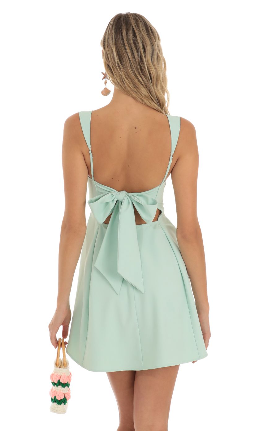 Picture Fit and Flare Dress in Mint Green. Source: https://media-img.lucyinthesky.com/data/May23/850xAUTO/eb1753ff-c9a2-45f9-ac91-84142e936130.jpg