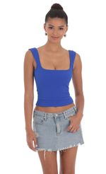 Picture Scoop Tank Top in Blue. Source: https://media-img.lucyinthesky.com/data/May24/150xAUTO/7def1a08-c4dc-4cb9-afc5-c1fec4f77802.jpg
