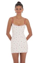 Picture Bodycon Dress in White. Source: https://media-img.lucyinthesky.com/data/May24/150xAUTO/c7360b5c-7956-4f4d-a1a7-17f2dbf7dab5.jpg