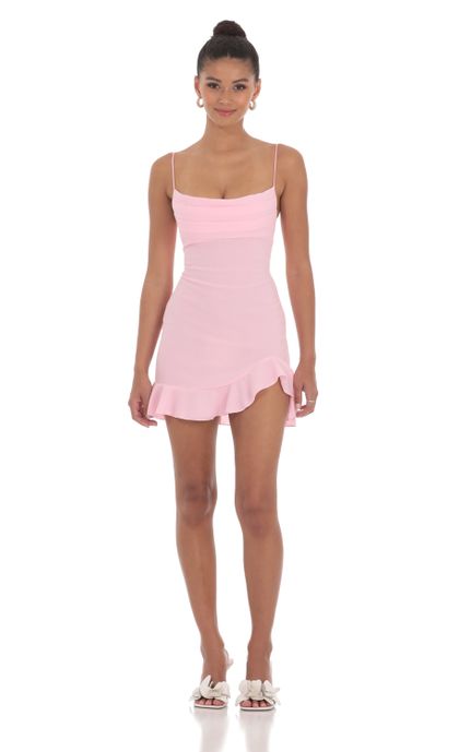andmary Emily slit dress ピンク ANDMARY】Emily slit dress