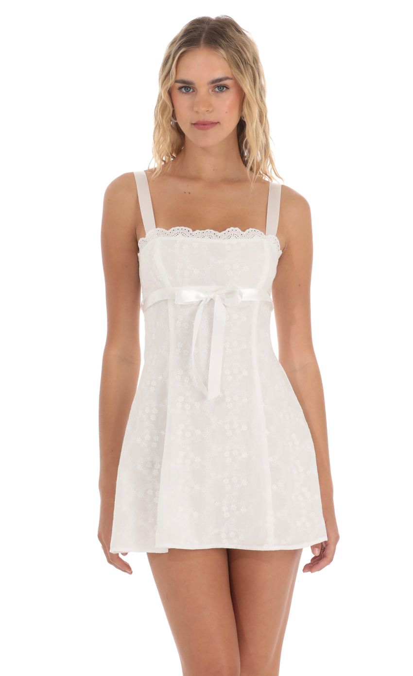 Picture Ribbon Embroidered Floral Dress in White. Source: https://media-img.lucyinthesky.com/data/May24/850xAUTO/029b3a6f-da72-4538-a608-8e82b4e04743.jpg