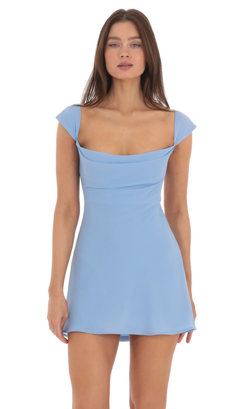 Picture Cowl Neck Open Back Dress in Blue. Source: https://media-img.lucyinthesky.com/data/May24/850xAUTO/19162994-e039-448b-b9e2-4d5d5dc7f2ec.jpg