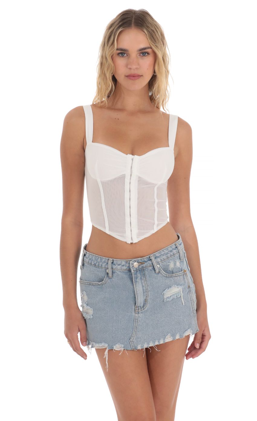 Picture Mesh Pointed Top in White. Source: https://media-img.lucyinthesky.com/data/May24/850xAUTO/2e78e03e-2b0a-4163-8ac6-0b01671b0f84.jpg