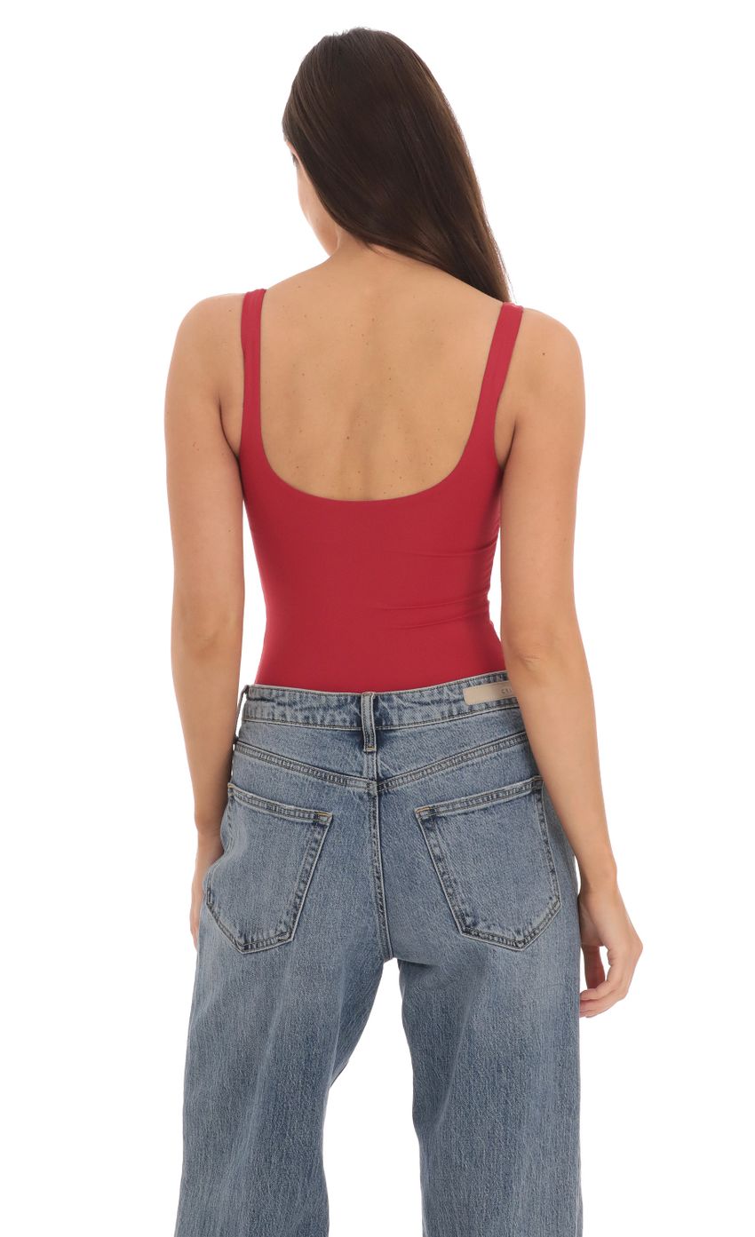 Picture Basic Tank Bodysuit in Red. Source: https://media-img.lucyinthesky.com/data/May24/850xAUTO/3fa0567b-699c-404a-b449-19a09d0a8b83.jpg