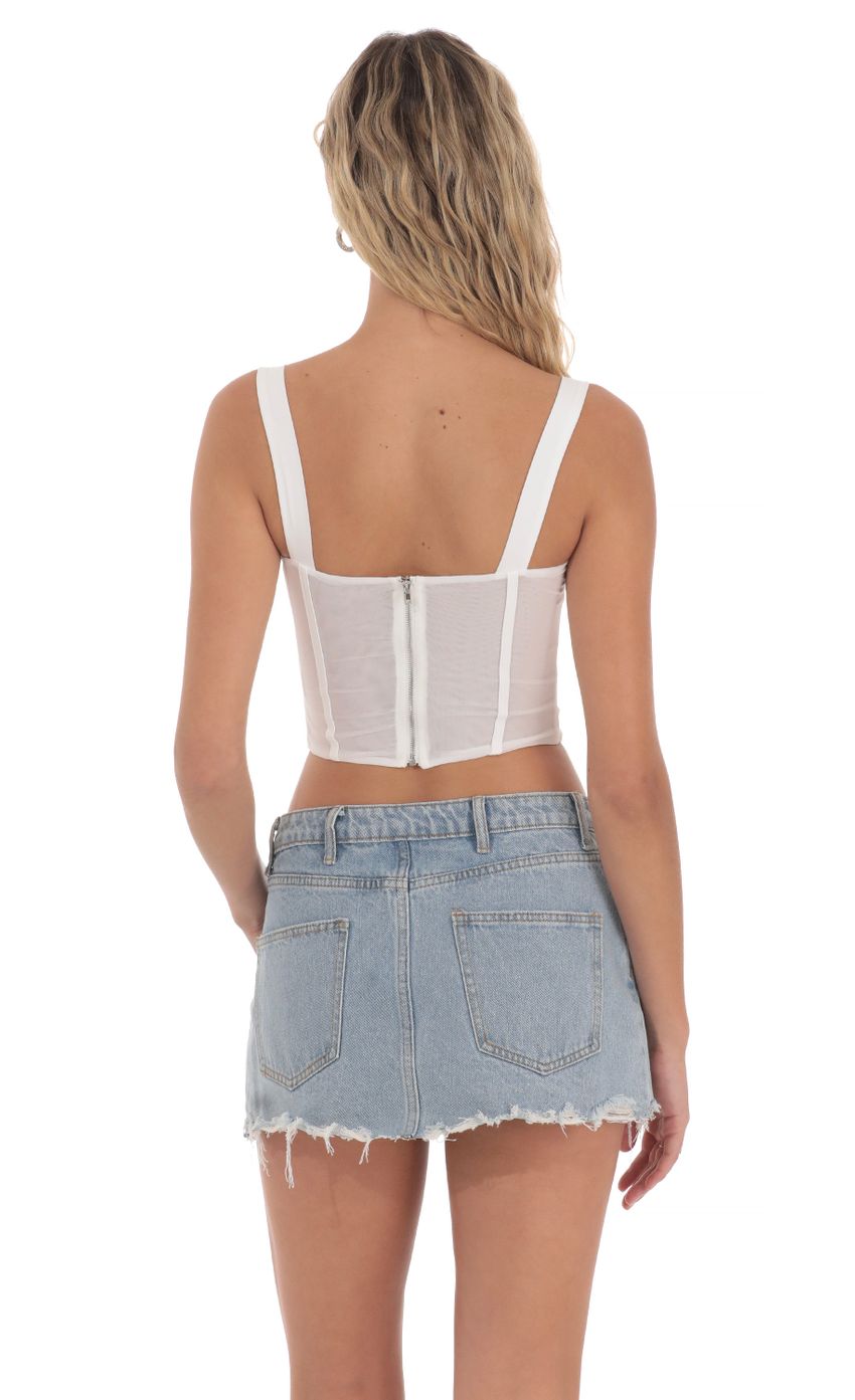 Picture Mesh Pointed Top in White. Source: https://media-img.lucyinthesky.com/data/May24/850xAUTO/4407167d-c8e3-43cf-bc59-e920259318ea.jpg