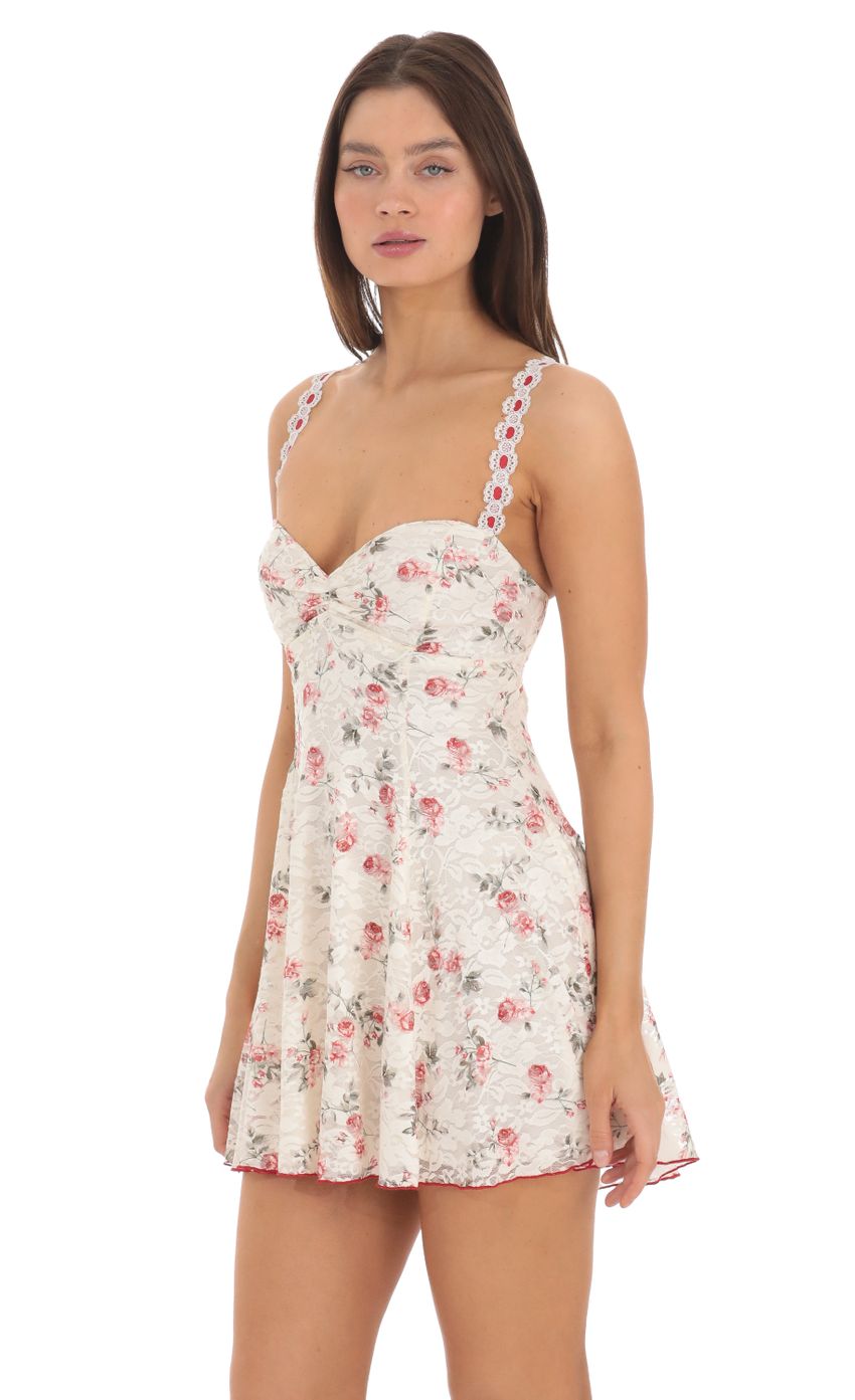 Picture Roses Lace Fit and Flare Dress in White. Source: https://media-img.lucyinthesky.com/data/May24/850xAUTO/85e269e9-86be-4506-85e0-8ffe5b76f4ea.jpg