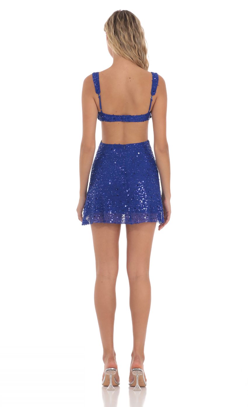 Picture Sequin Pearl Cutout Dress in Blue. Source: https://media-img.lucyinthesky.com/data/May24/850xAUTO/9b9a8591-8ebe-4263-aca8-cc1001b164d0.jpg