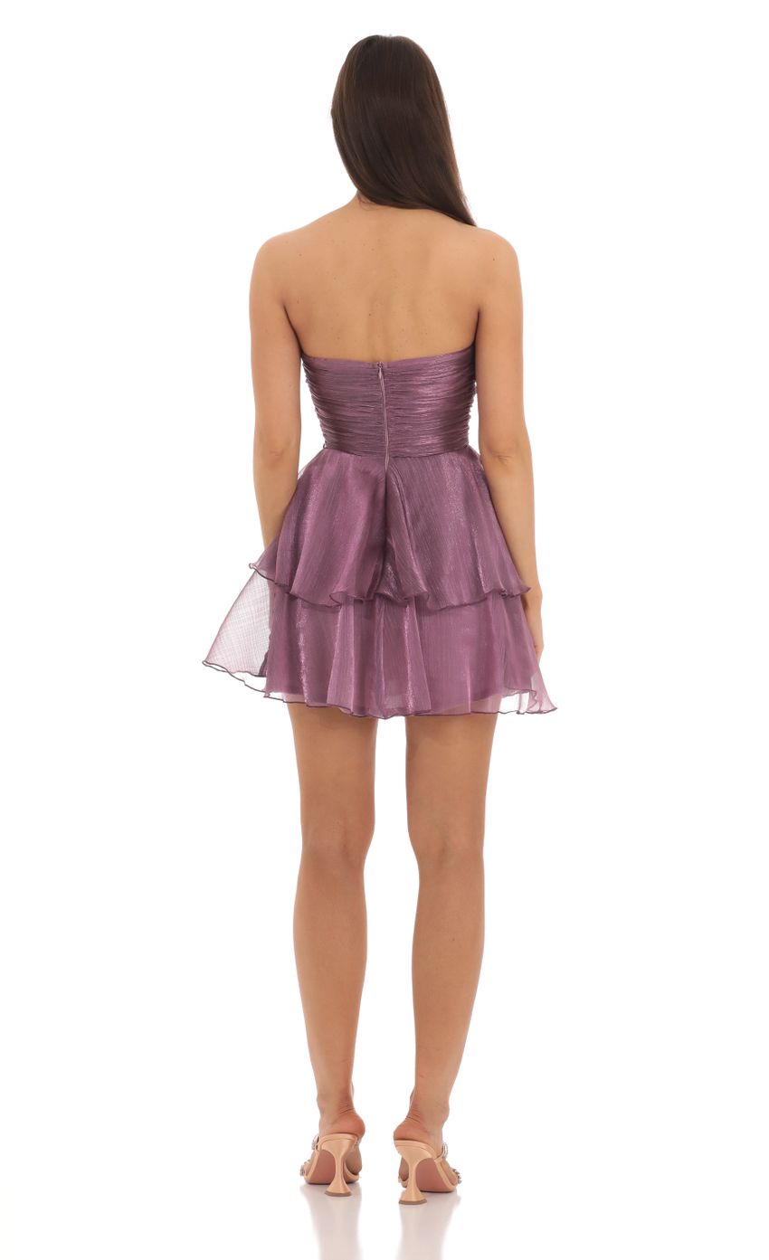 Picture Petal Ruffle Strapless Dress in Purple. Source: https://media-img.lucyinthesky.com/data/May24/850xAUTO/9bd71cae-8db3-4f81-953e-8c2fa4b278a0.jpg