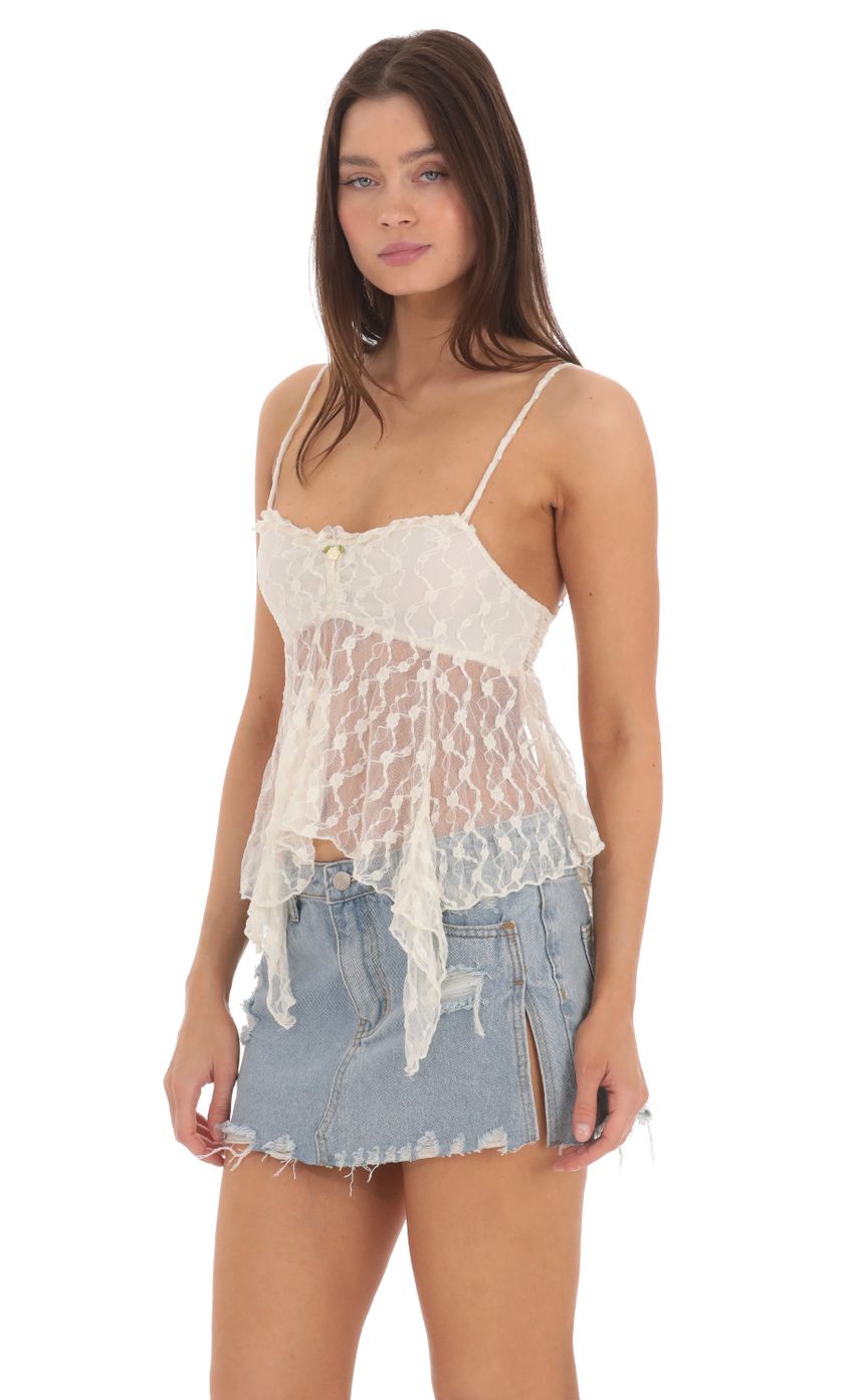 Picture Lace Babydoll Top in Cream. Source: https://media-img.lucyinthesky.com/data/May24/850xAUTO/c3d9a354-5505-4cde-9ba5-391abdc4b304.jpg
