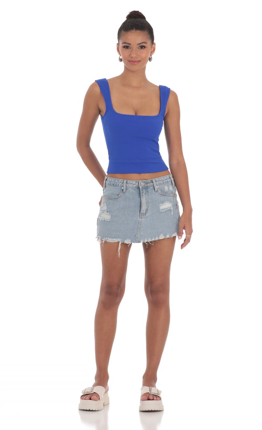 Picture Scoop Tank Top in Blue. Source: https://media-img.lucyinthesky.com/data/May24/850xAUTO/dffae6e2-26c6-44c1-9663-5df7b7b3d25a.jpg