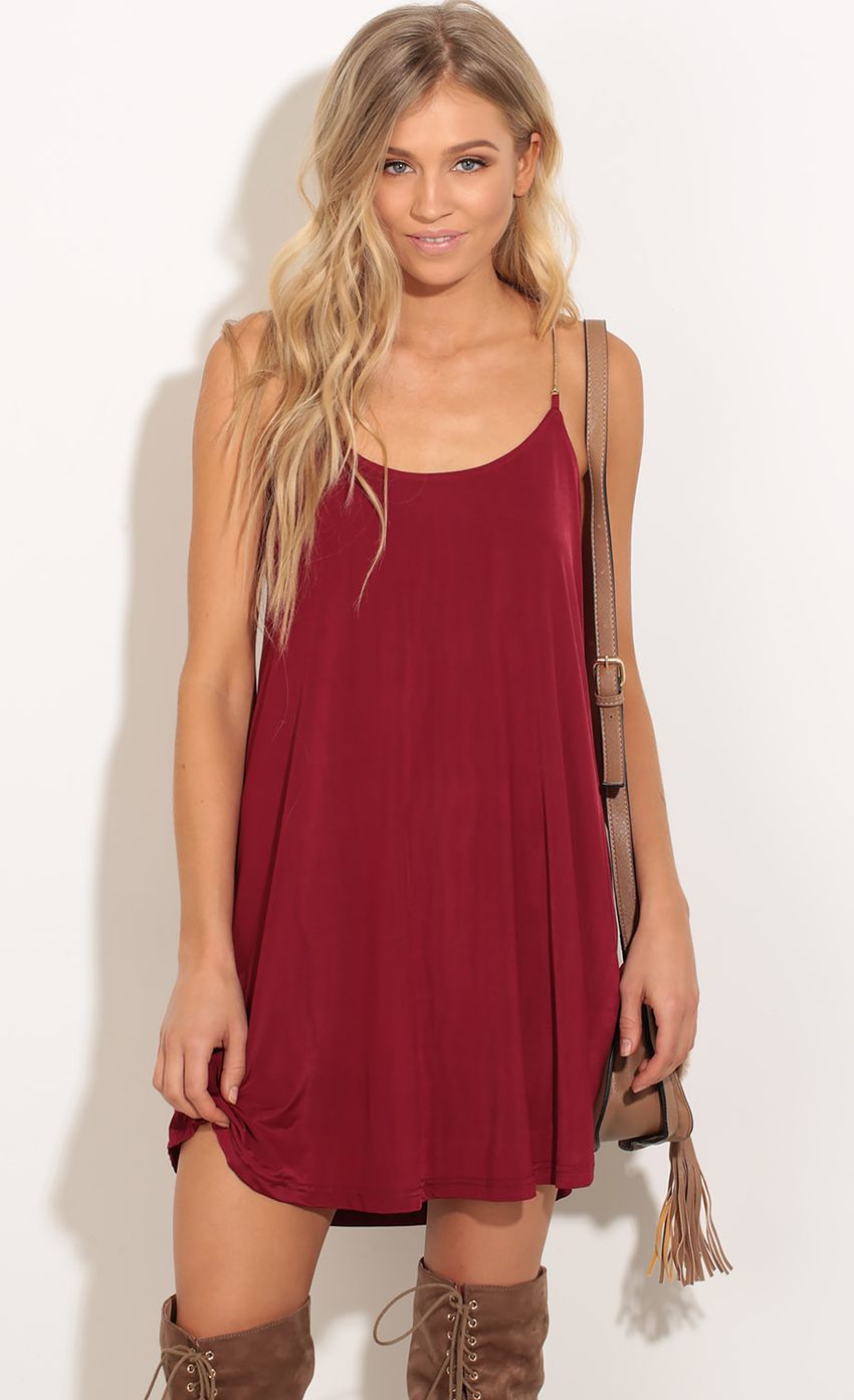 Picture Racerback Dress In Cranberry. Source: https://media-img.lucyinthesky.com/data/Nov16_1/850xAUTO/0Y5A7357.JPG