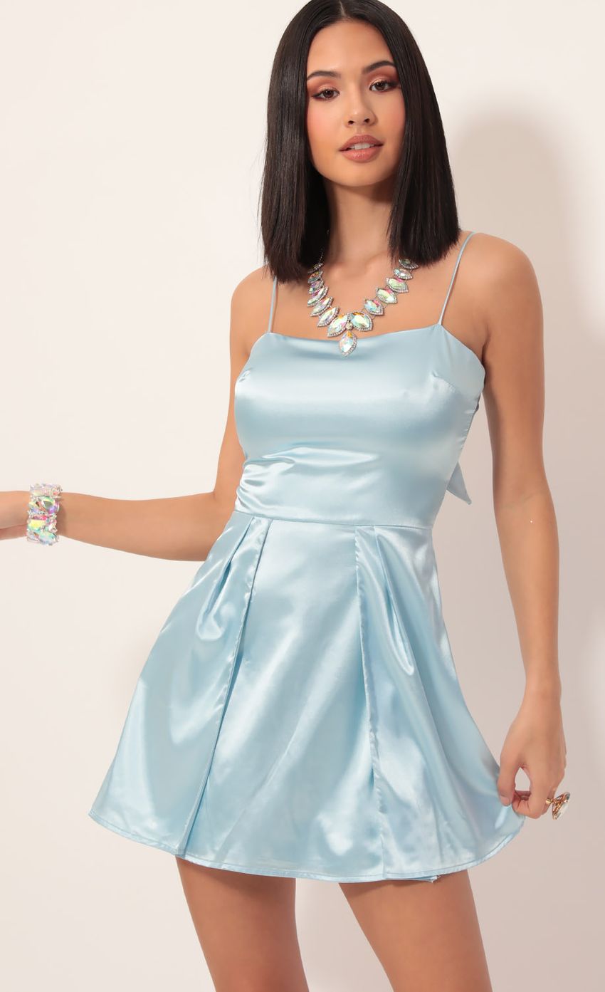 Picture High Slit Satin Dress in Light Blue. Source: https://media-img.lucyinthesky.com/data/Nov19_2/850xAUTO/781A7720.JPG