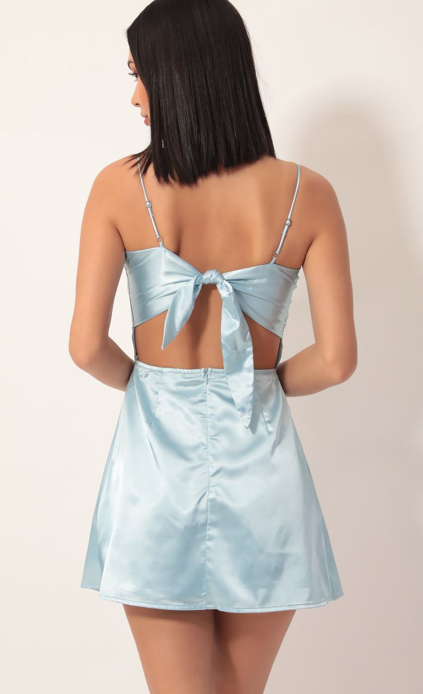 Picture High Slit Satin Dress in Light Blue. Source: https://media-img.lucyinthesky.com/data/Nov19_2/850xAUTO/781A7742.JPG