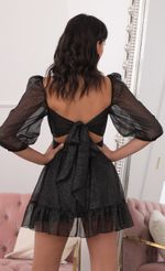 Picture Twinkle Babydoll Ruffle Dress in Black. Source: https://media-img.lucyinthesky.com/data/Nov20_2/150xAUTO/781A0622.JPG