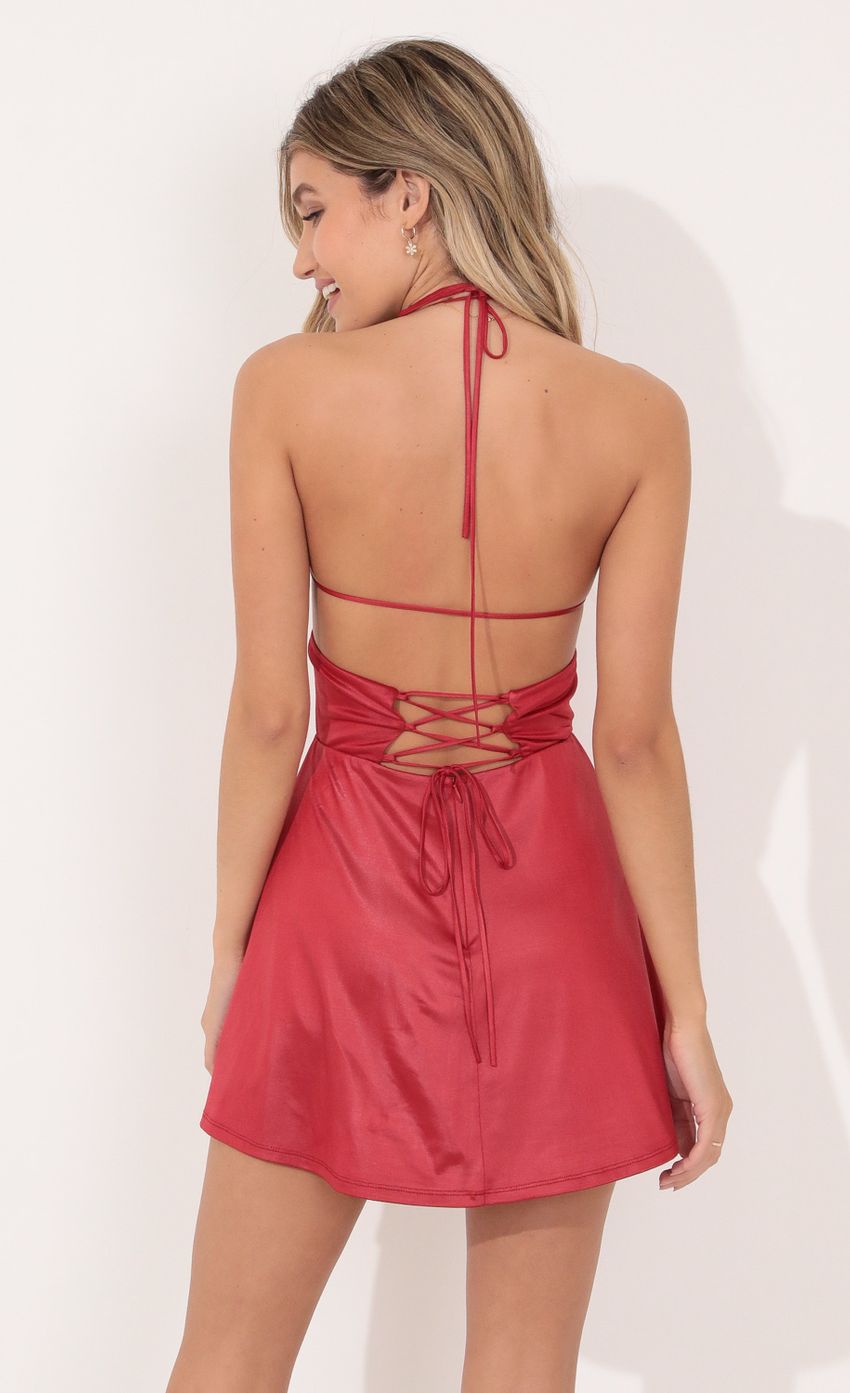 Picture Fit and Flare Dress in Red. Source: https://media-img.lucyinthesky.com/data/Nov21_1/850xAUTO/1V9A2117.JPG