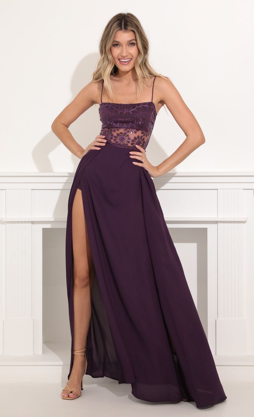 Picture Maxi Dress in Purple. Source: https://media-img.lucyinthesky.com/data/Nov21_1/850xAUTO/1V9A6124.JPG