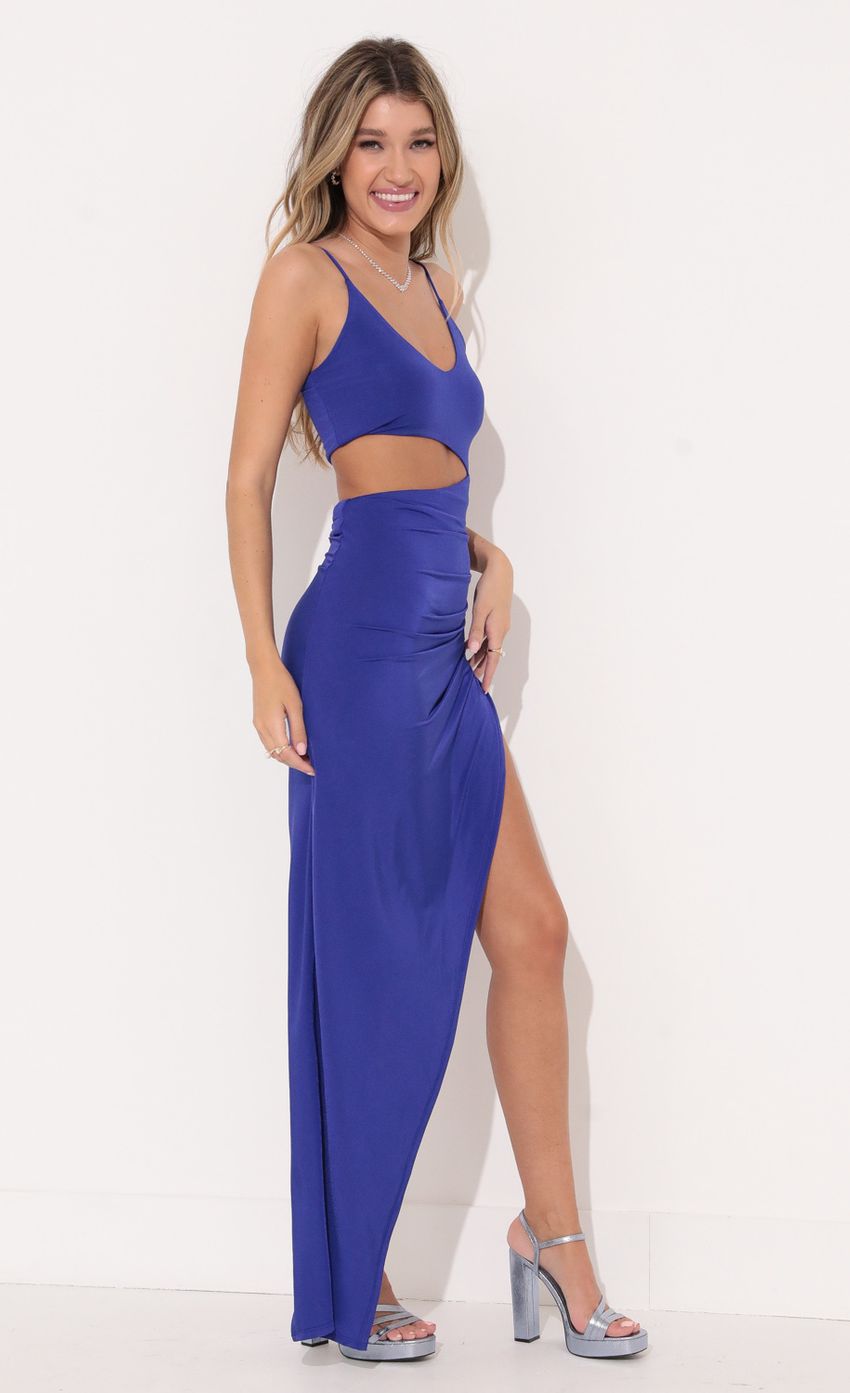 Picture Cutout Maxi Dress in Blue Indigo. Source: https://media-img.lucyinthesky.com/data/Nov21_2/850xAUTO/1V9A8390.JPG