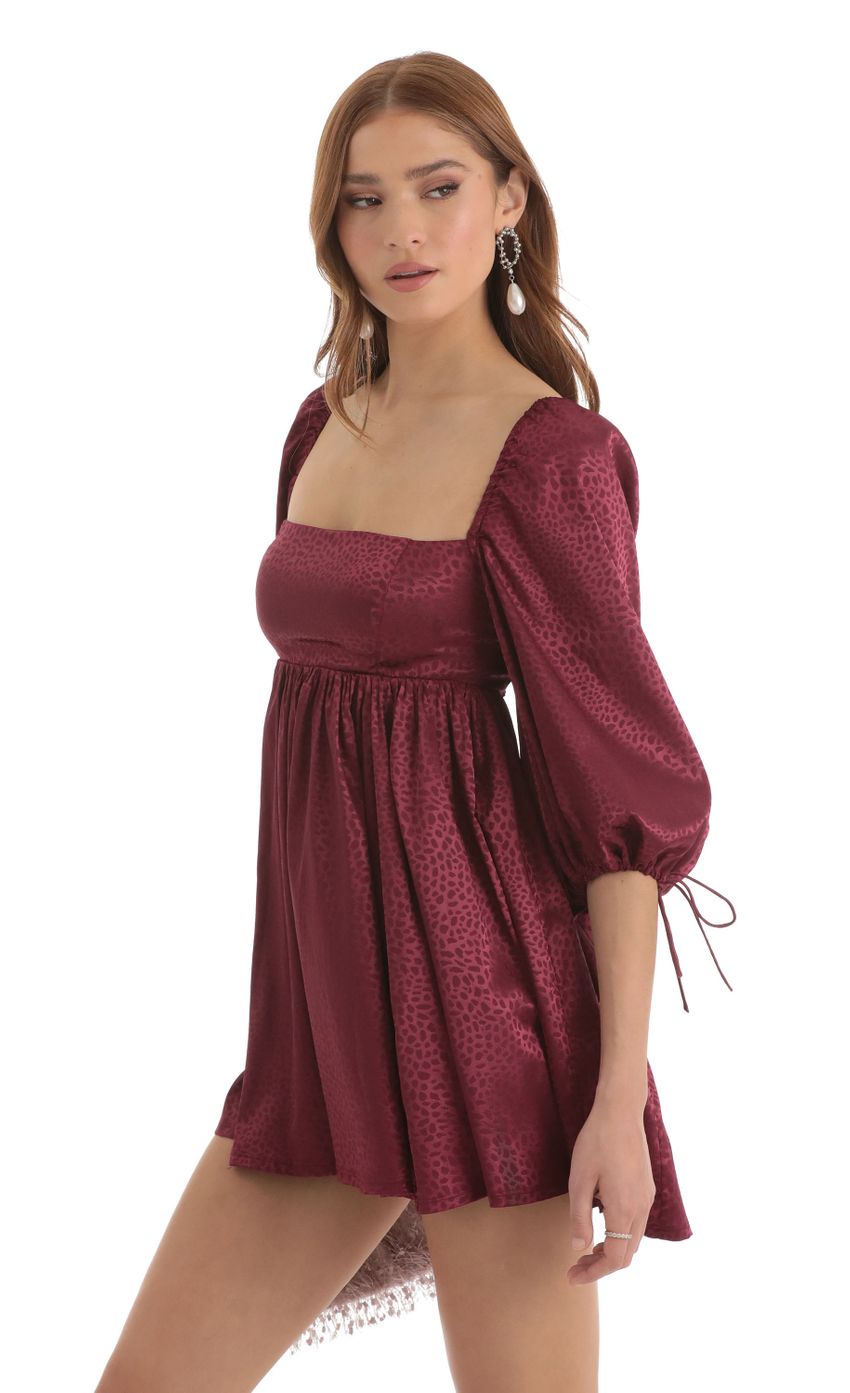 Picture Leopard Satin Baby Doll Dress in Maroon. Source: https://media-img.lucyinthesky.com/data/Nov22/850xAUTO/58cc43cd-aece-4d9c-a6d2-9f8fad1c23d5.jpg