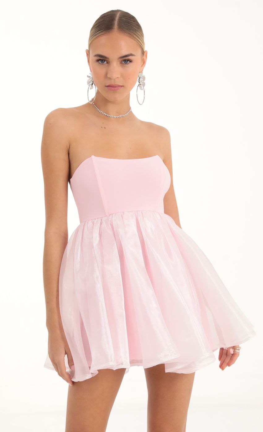 Picture Corset Baby Doll Dress in Pink. Source: https://media-img.lucyinthesky.com/data/Nov22/850xAUTO/6845ab86-f312-4816-a63a-94fce13fb011.jpg
