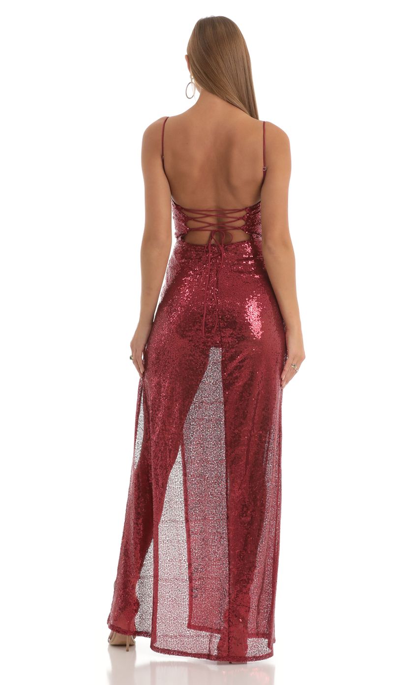Picture Sequin Cowl Neck Maxi Dress in Red. Source: https://media-img.lucyinthesky.com/data/Nov22/850xAUTO/c81f1426-f90e-4ccc-a703-e017fb5684a2.jpg