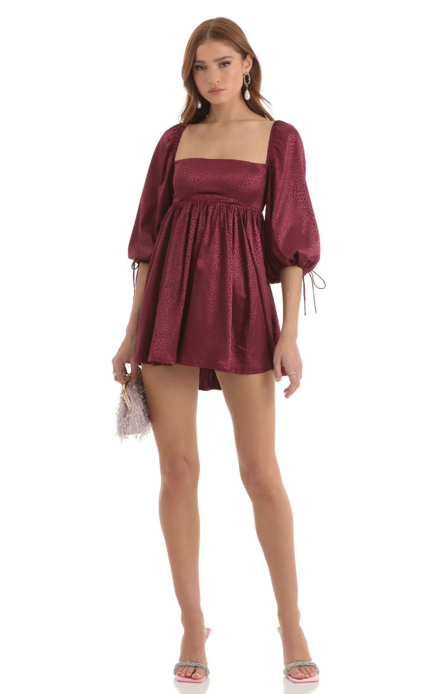 Picture Leopard Satin Baby Doll Dress in Maroon. Source: https://media-img.lucyinthesky.com/data/Nov22/850xAUTO/eee4168c-5381-48fa-8312-7e90ea657554.jpg